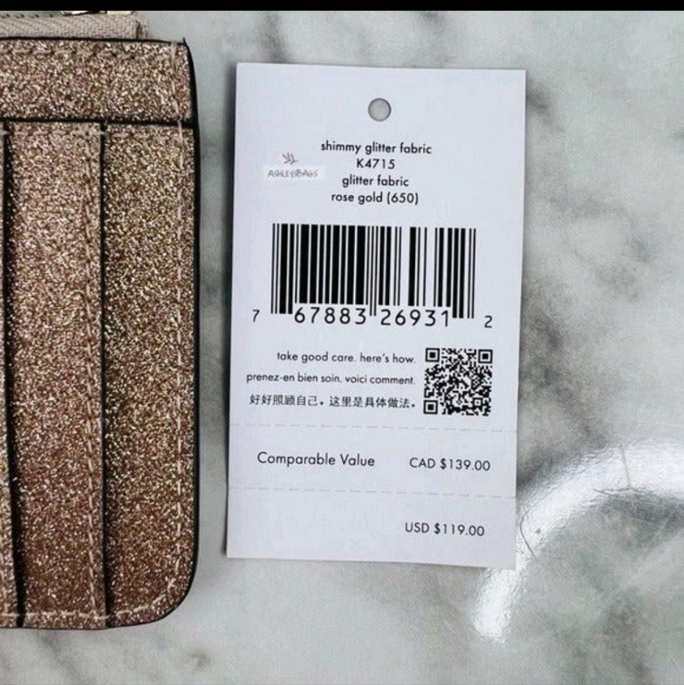 NWT - Kate Spade Gold Women's Clutch - Retired - Picture 5 of 7